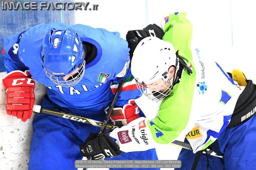 2018-11-10 Hockey Torneo 4 Nazioni U16 - Italia-Slovenia 1501 Leo Messner